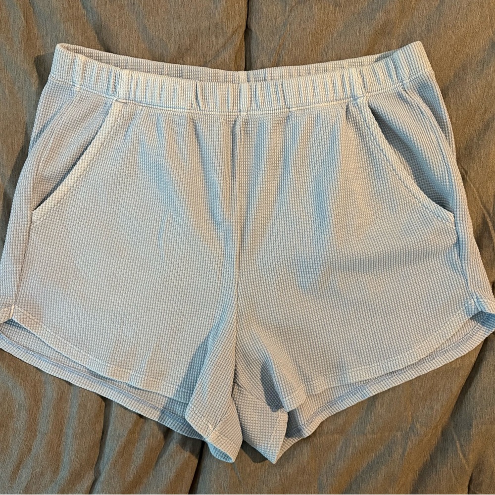 SO Blue Athletic Shorts Elastic Waist